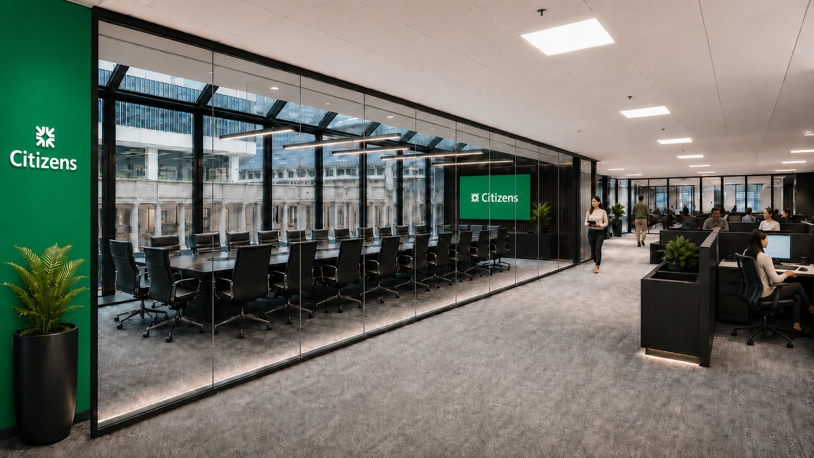 Illustrative Citizens collaboration and meeting spaces